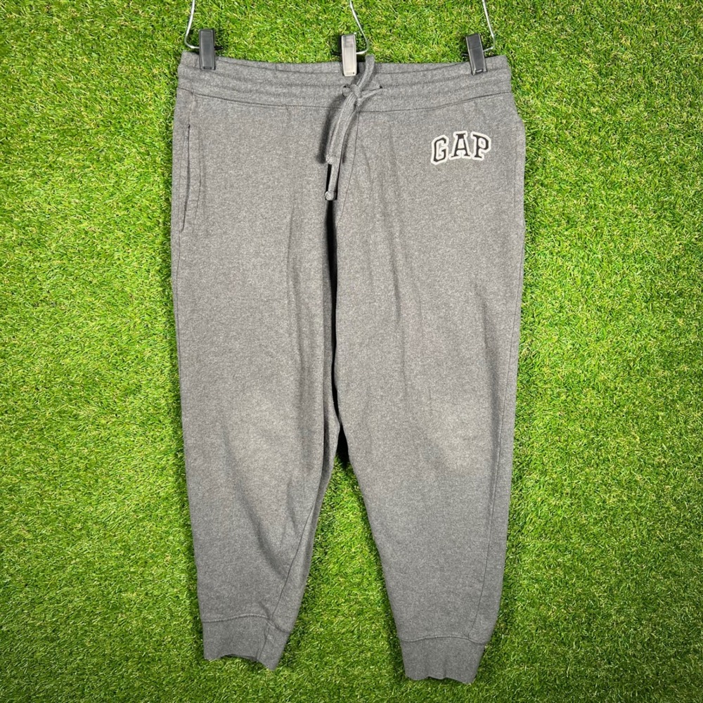 Gap Mens‎ Logo Fleece Jogger Sweatpants Charcoal Gray Size L